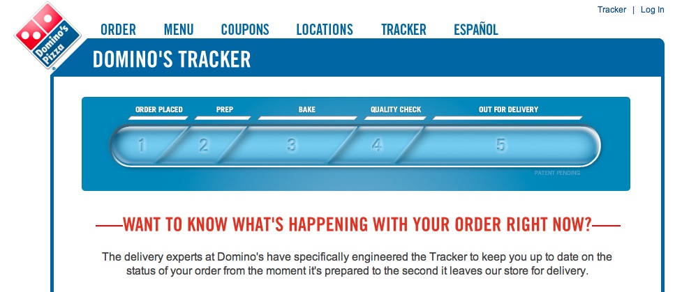 dominos track
