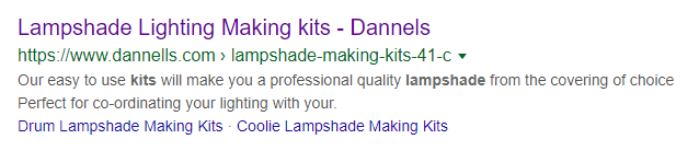 dannells lampshade lighting - seo